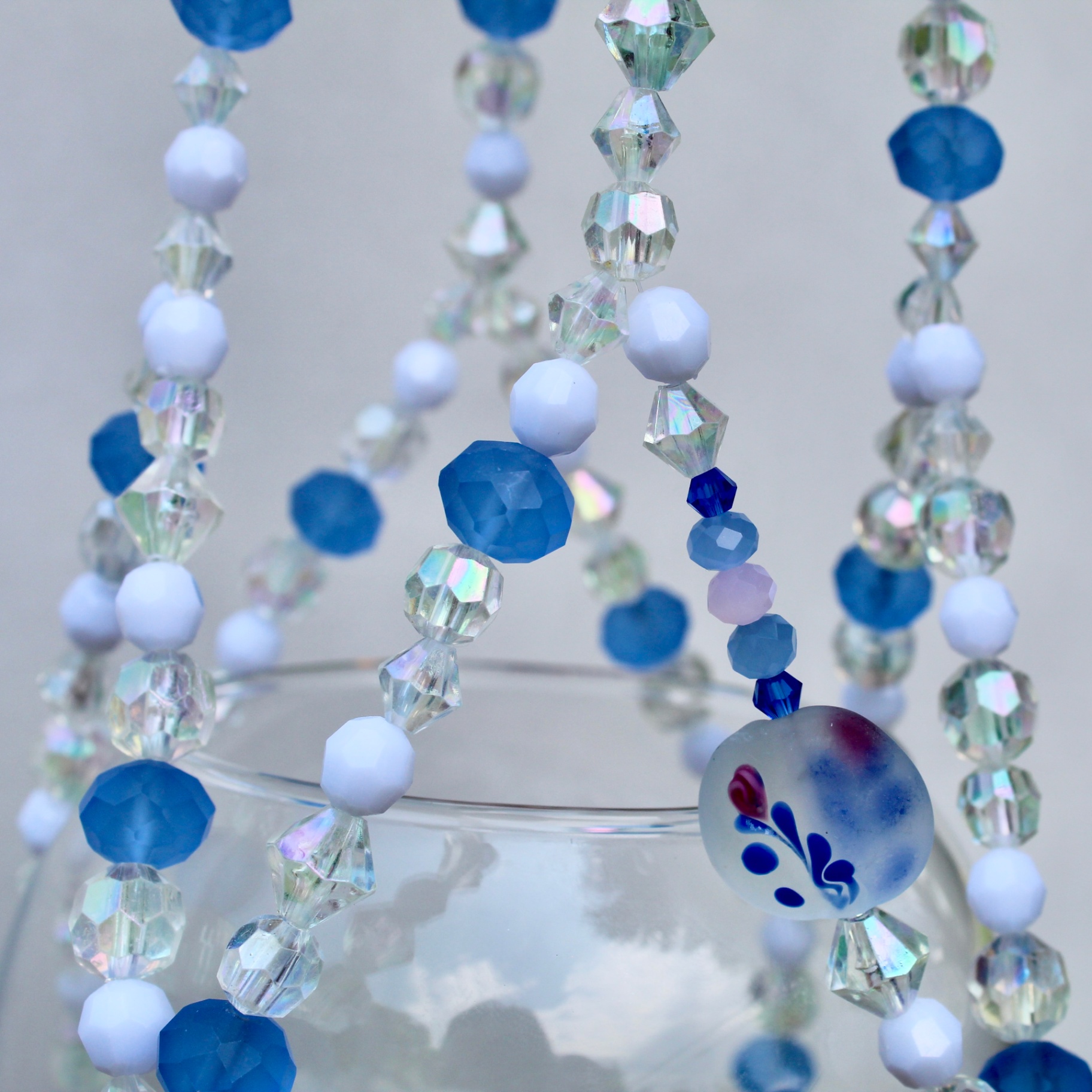 The 'Delft Dreams' Crystal Votive Hanger