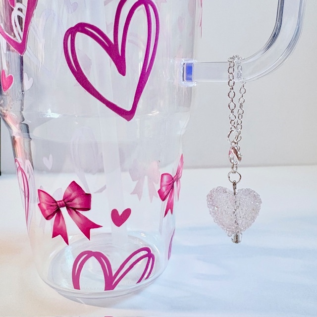 Sugar Heart Tumbler Charm