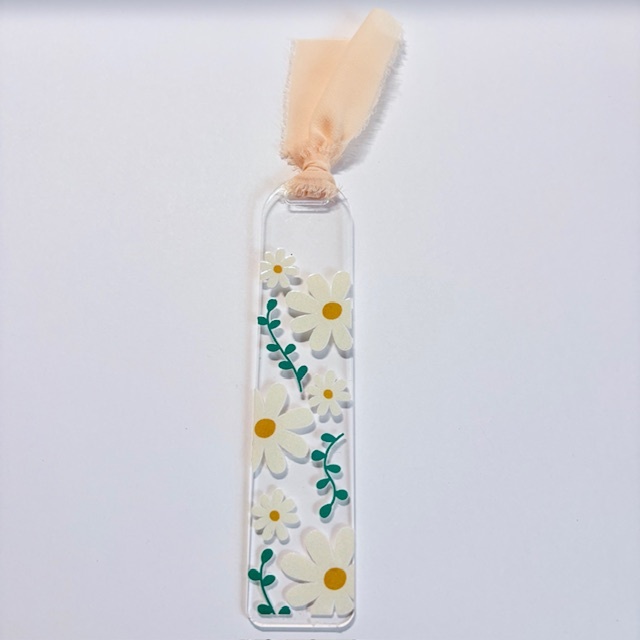 Daisy Field Chiffon Bookmark