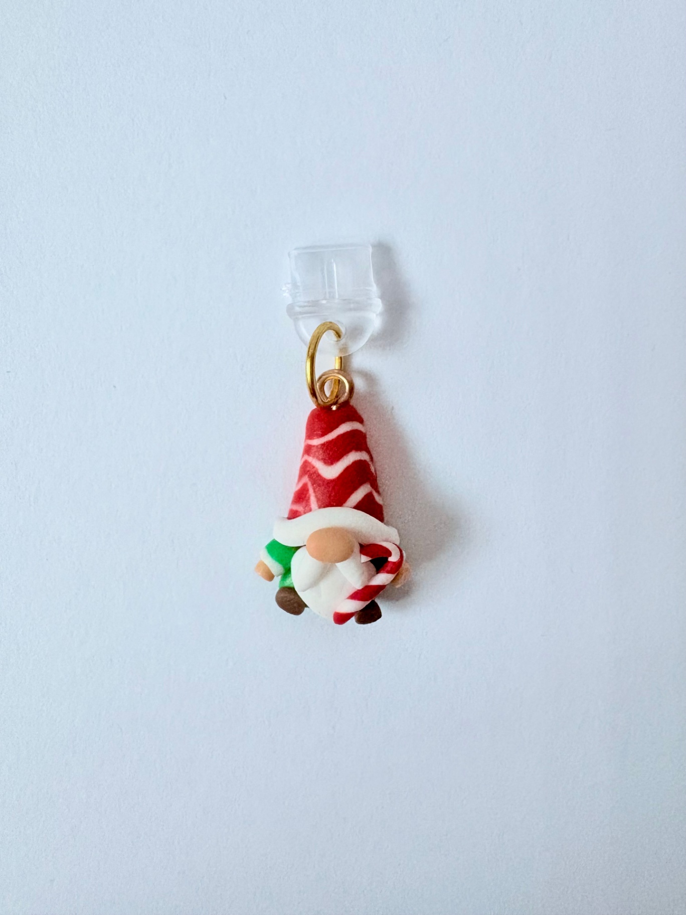🎅 Candy Cane Gnome USB-C Charm
