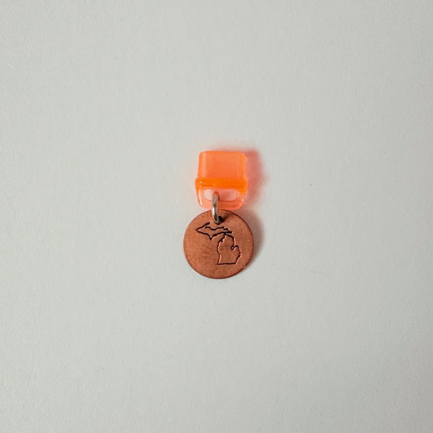 🧡 Copper Mitten State USB-C Charm (Michigan)