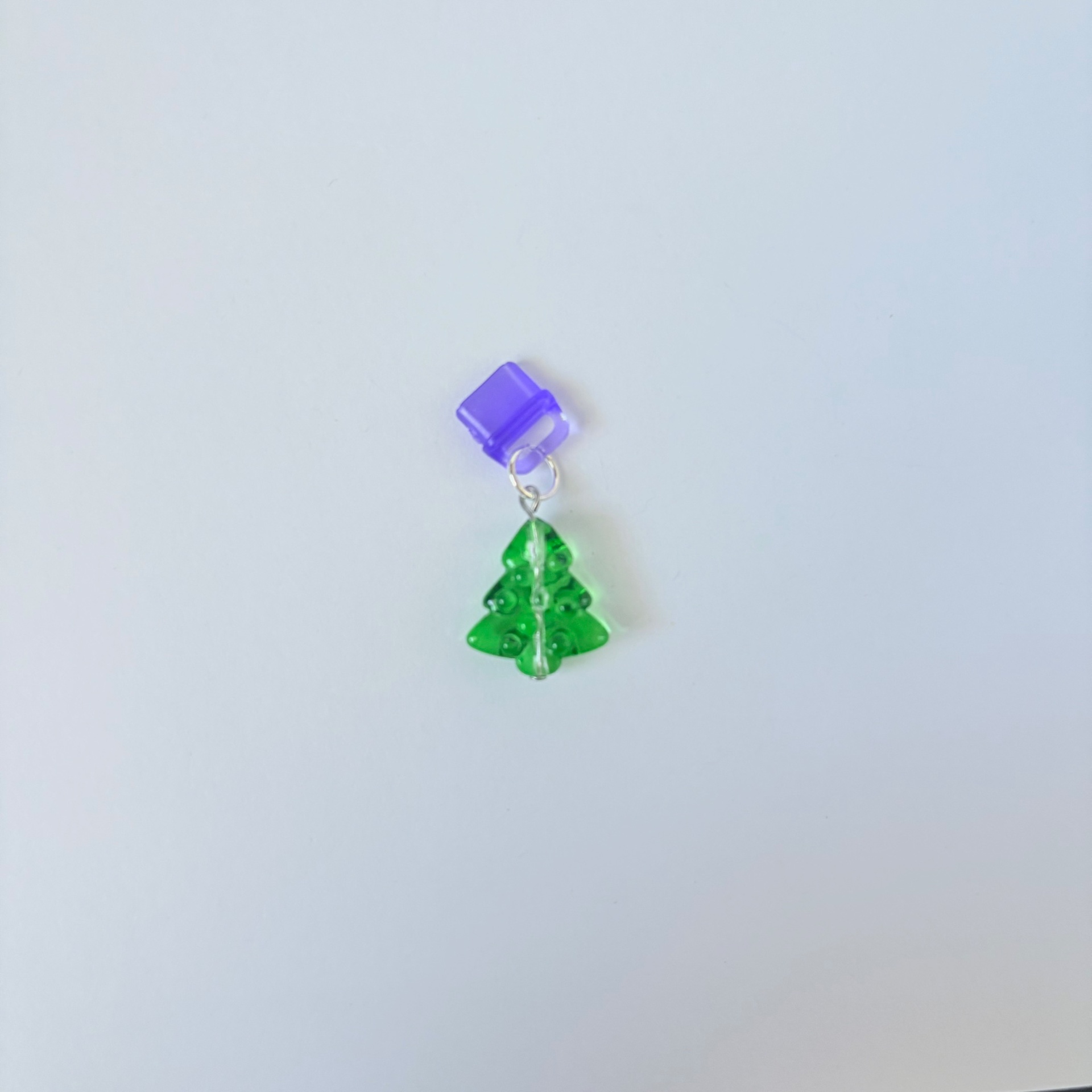The "Evergreen Sparkle" Charger Charm