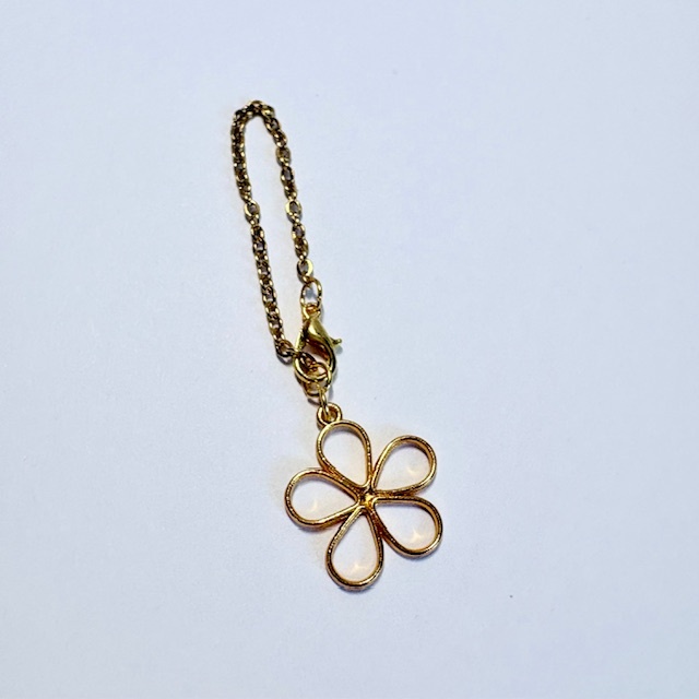 Golden Wildflower Tumbler Charm