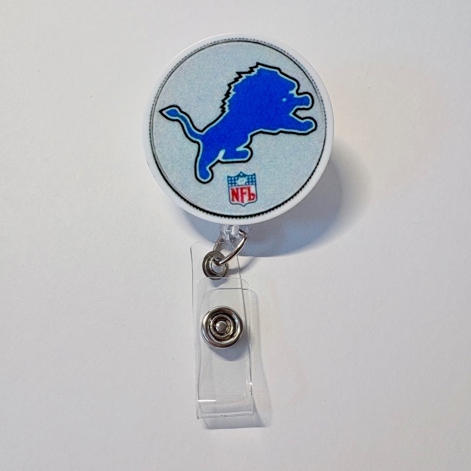 Blue Lion Logo Retractable Badge Reel