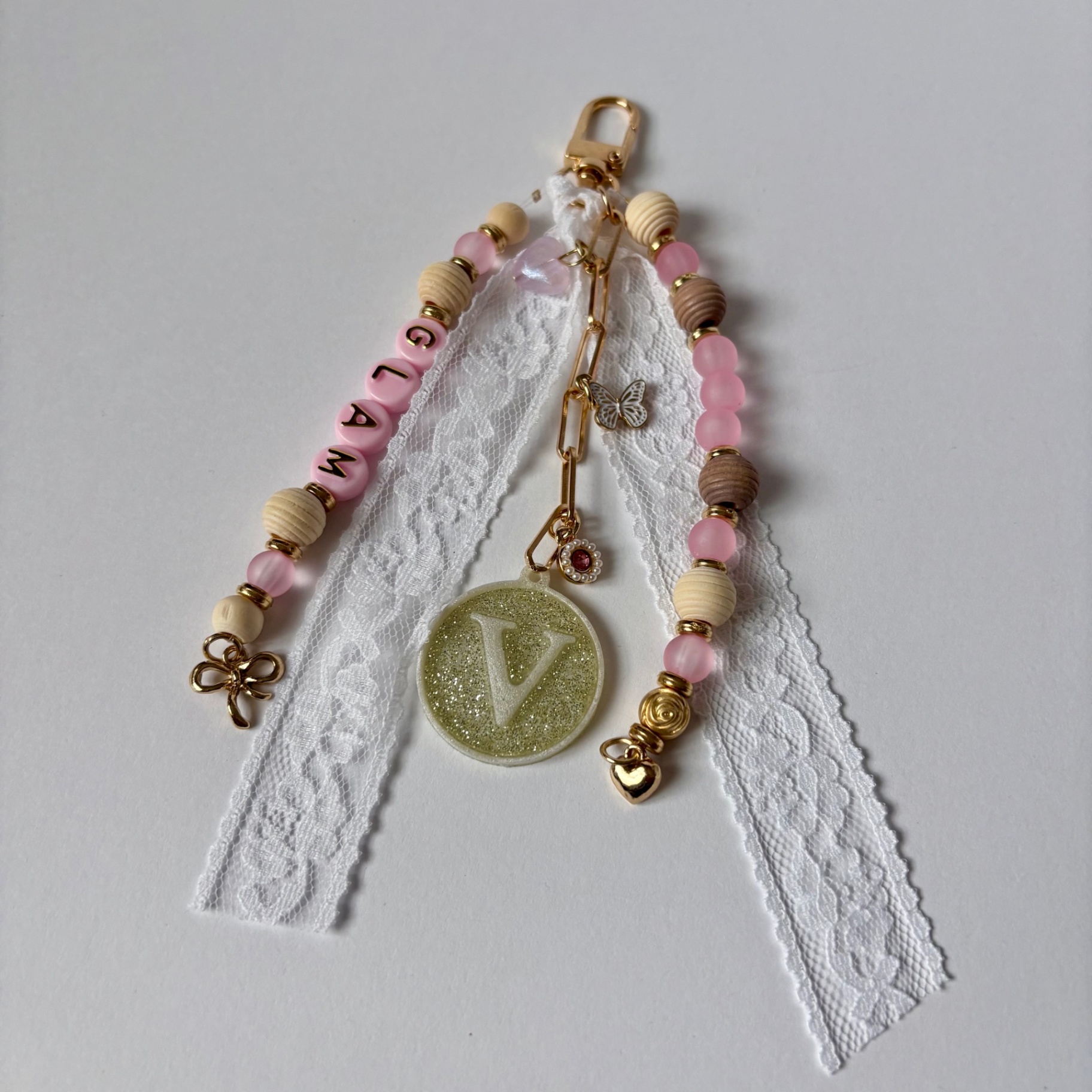 The Blush Glam Bag Charm