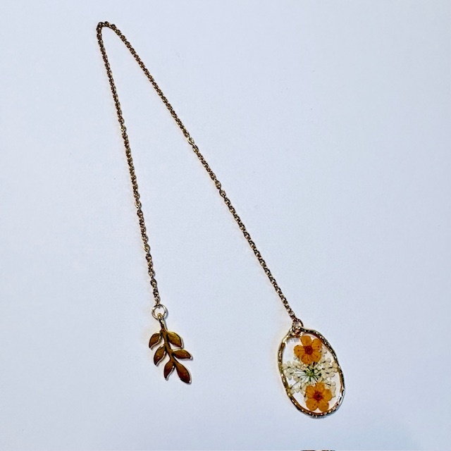 Golden Autumn Chain Bookmark