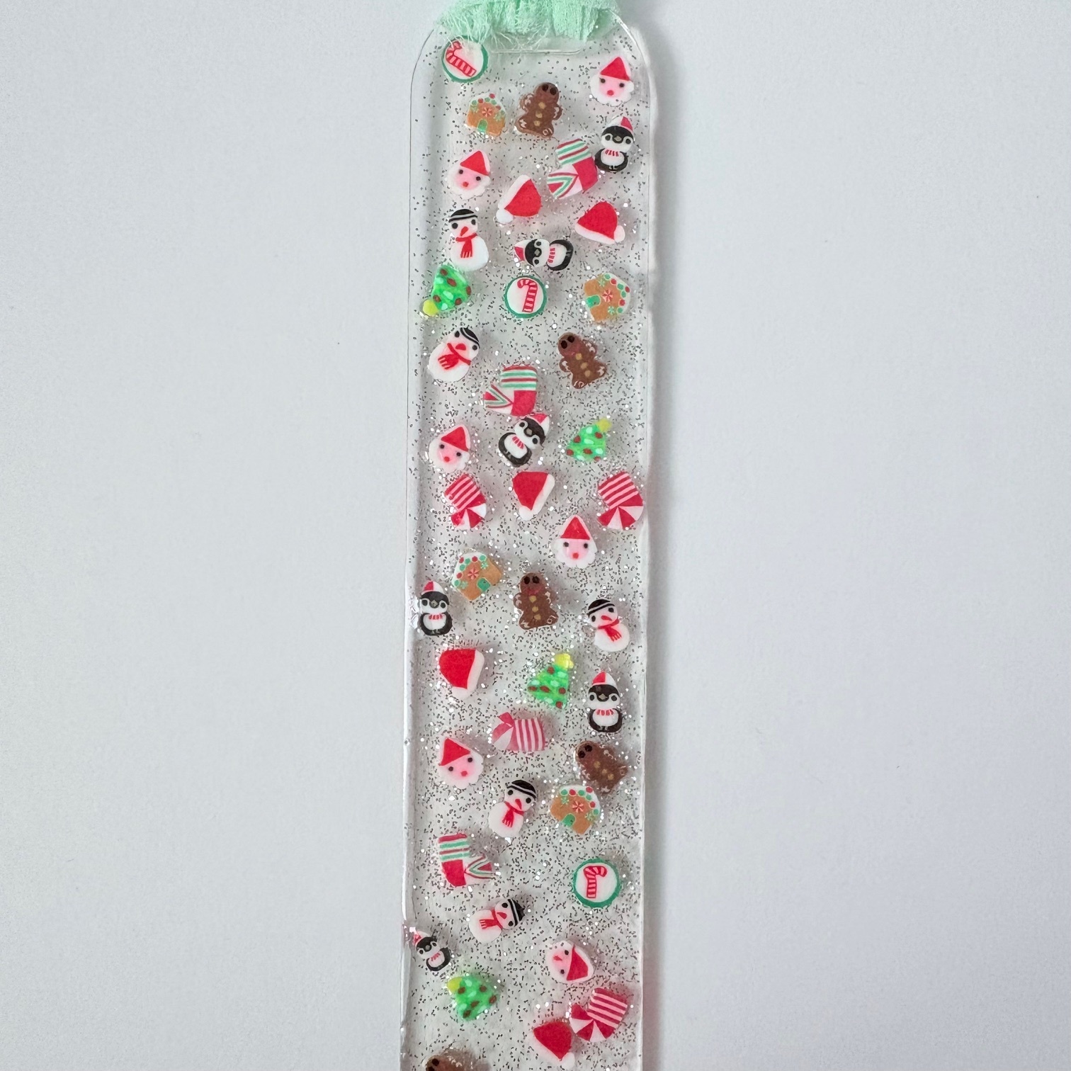 The "Jolly Holiday Treat" Festive Resin Bookmark