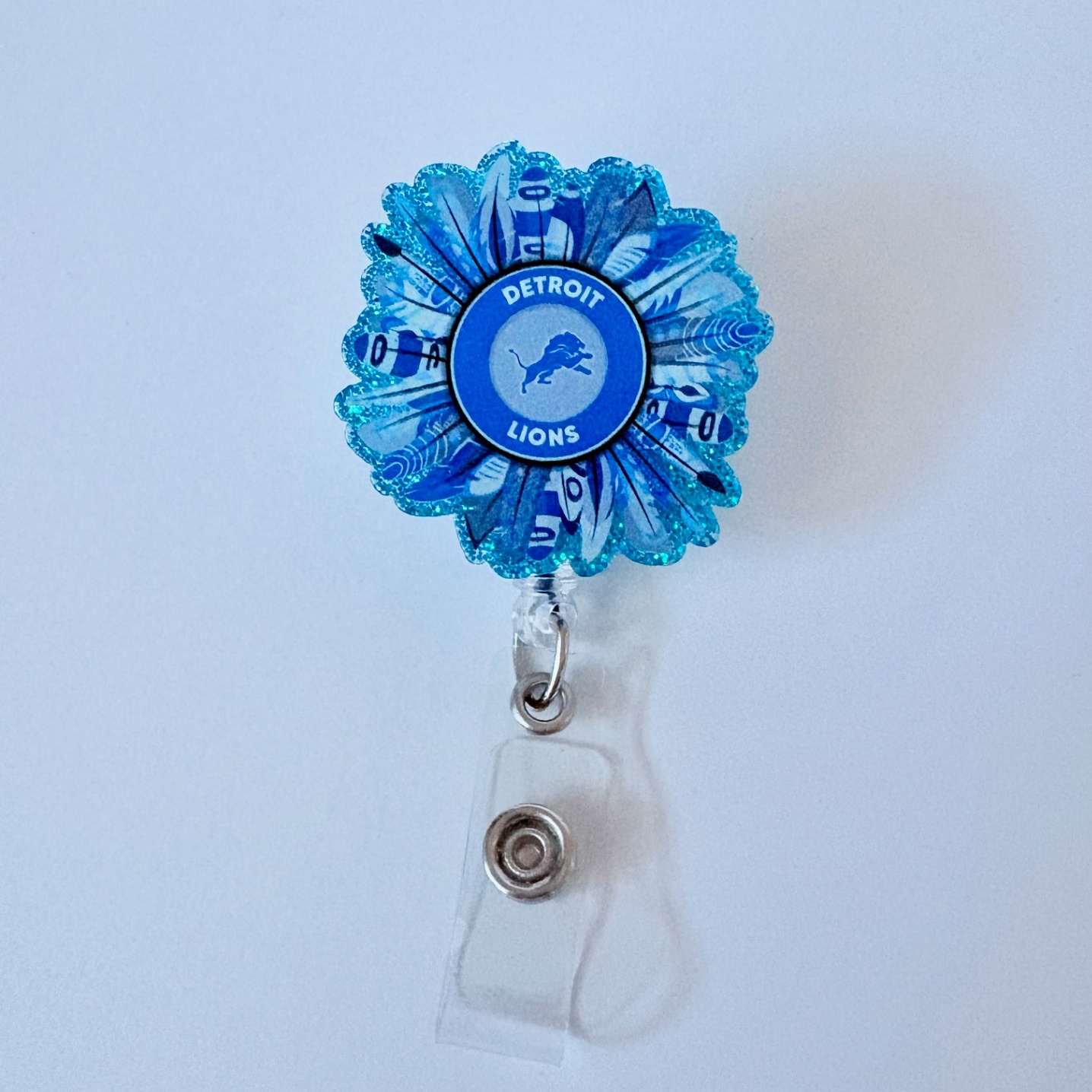 Detroit Football Team Name Badge Reel