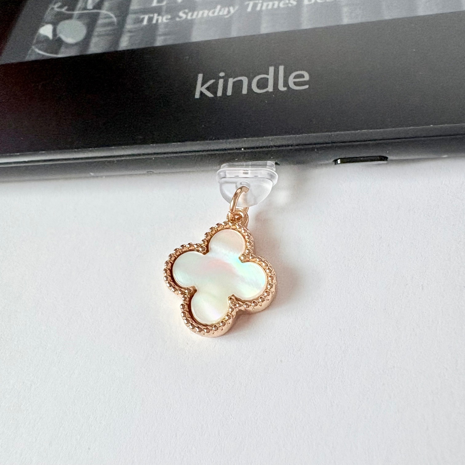Light Clover Charger Charm