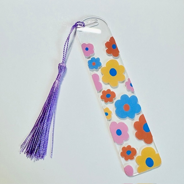 Groovy Garden Acrylic Bookmark