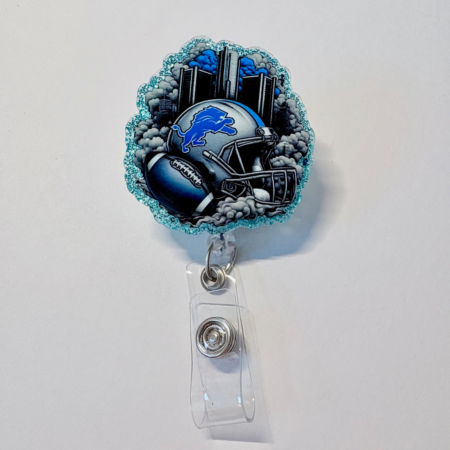 Detroit Football Cityscape Badge Reel