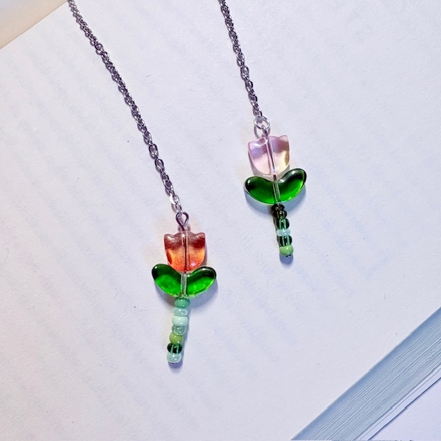 Blossoming Tulip Chain Bookmark